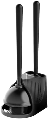 Powerful Mini Plunger for Bathroom Drains Black