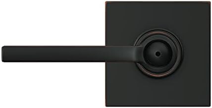 Aged Bronze Latitude Lever Door Lock for Beds Bathrooms
