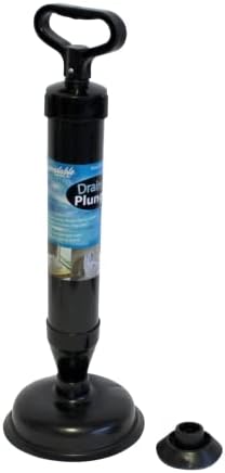 Dependable Industries Essentials PAWDEEP Professionals Grade Powerful drain plunger