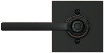 Aged Bronze Latitude Lever Door Lock for Beds Bathrooms