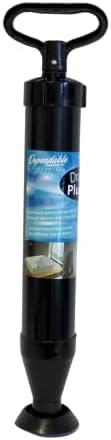 Dependable Industries Essentials PAWDEEP Professionals Grade Powerful drain plunger