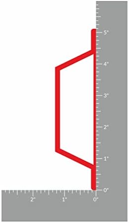 Aluminum Kitchen Cabinet Door Pull Red Durable Slim Design