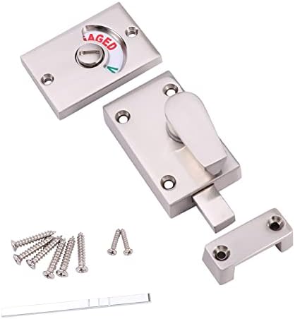 QOONESTL Door Lock Indicator Secure Restroom Latch for Emergency Use