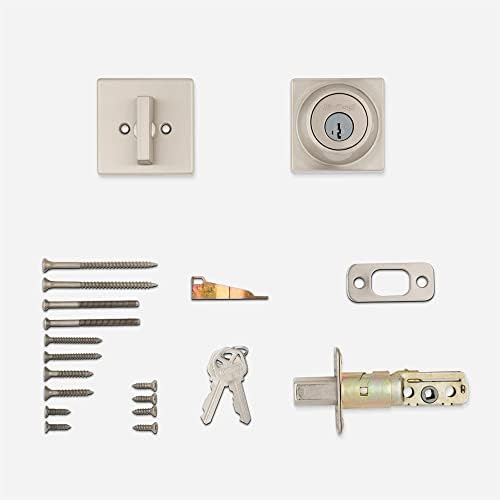 Kwikset 660 SATIN Ni SMALL CYLINDER SMART KEY LOCK EXTerior KEYED DOOR