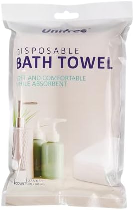 Unifree Disposable Bath Towels 20 Count Large Durable for Camping Gym Travel