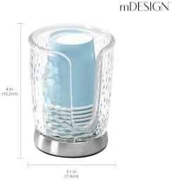mDesign PlasticSteel Small Disposable Cup Dispenser