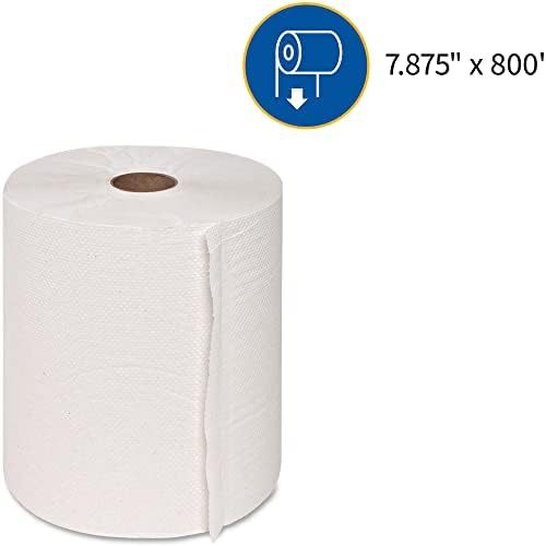 Genuine Joe 800 Roll Towel White 6-Pack
