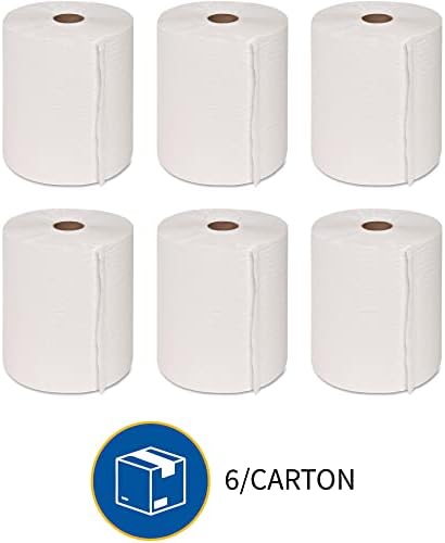 Genuine Joe 800 Roll Towel White 6-Pack