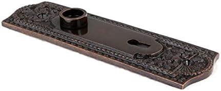 Elegant Door Back Plate - Oil Rubbed Bronze with Ancient Design