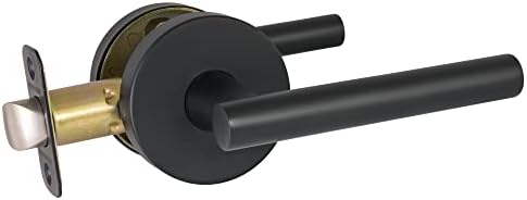 Elegant Matte Black Door Lever from Design House