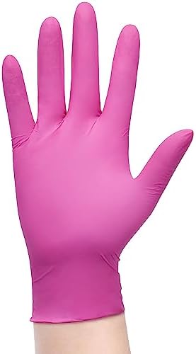 Fuchsia Nitrile Gloves Go-to Latex-Free Disposable Gloves for Hands