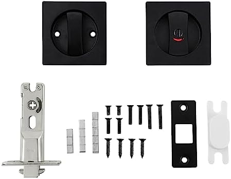 Black Pocket Door Lock