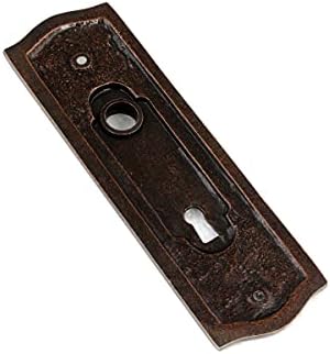 Elegant Door Back Plate - Oil Rubbed Bronze with Ancient Design
