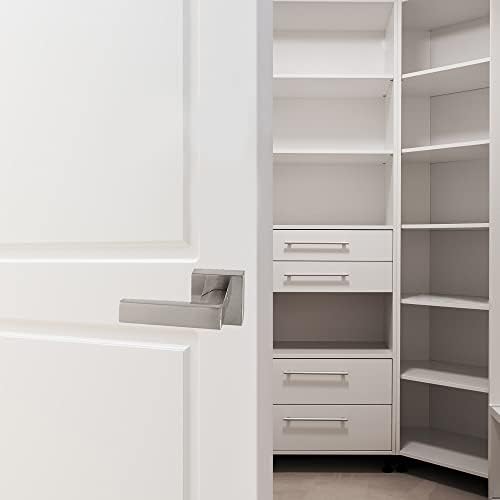 Design House 581090 Modern Door Lever in Satin Nickel