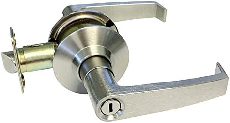 Adjustable Satin Nickel Door Lever with 2 34 Backset