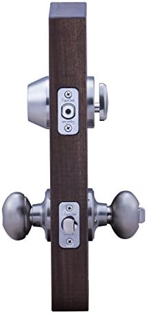 Elegant Colonial Egg Door Knob with Deadbolt Set