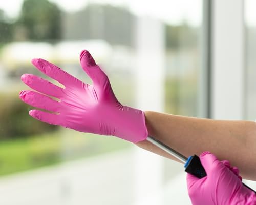 FRAMAR Nitrile Gloves Medium Latex Free Disposable Cleaning Gloves