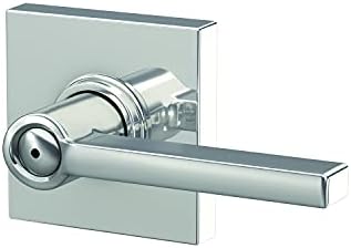 Schlage Latitude Lever Door Lock Set Modern Chrome