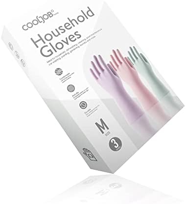 COOLJOB 3-Pair Colorful Cotton-Lined Gloves