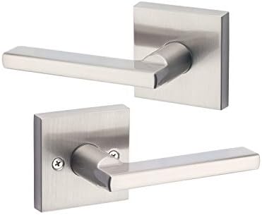 Kwikset Satin Nickel Halifax Door Handle Lever