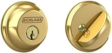 SCHLAGE B60N505 Deadbolt Bright Brass