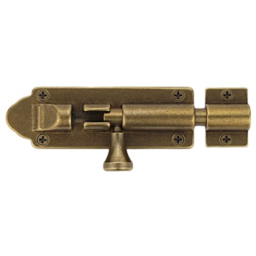 Bilyglewarwof Heavy Duty Barn Door Lock - Antique Brass