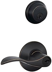 Schlage Deadbolt 1-34 in thickness commercial residential Aged Bronze finish