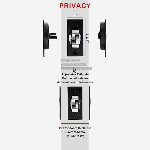 Black Pocket Door Lock