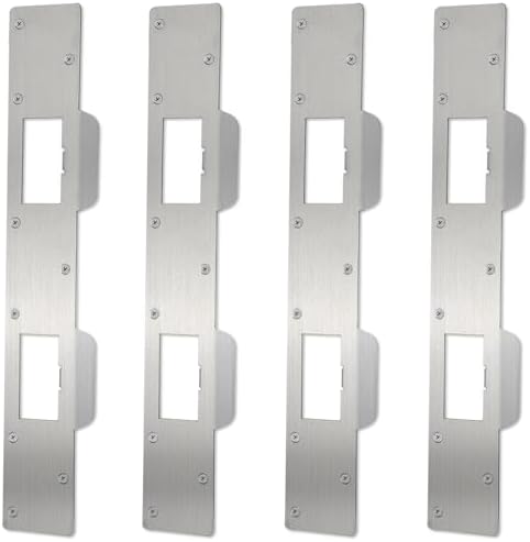 Secure Front Door Strike Plate for 55 to 6 Latches