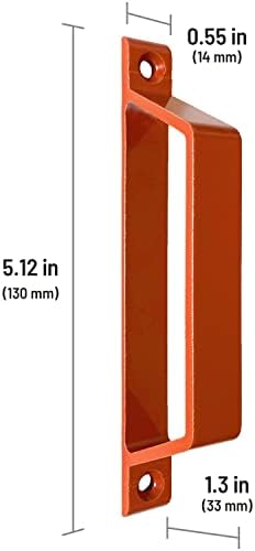 Aluminum Kitchen Cabinet Door Pull Red Durable Slim Design