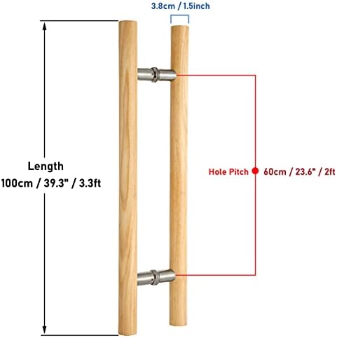 Sturdy Solid Log Door Handle