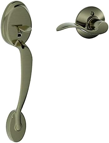 SCHLAGE Plymouth Front Entry Door Lever Antique Pewter
