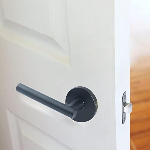 Elegant Matte Black Door Lever from Design House