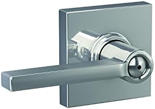 Schlage Latitude Lever Door Lock Set Modern Chrome