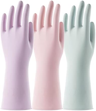 COOLJOB 3-Pair Colorful Cotton-Lined Gloves