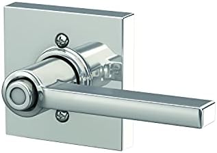 Schlage Latitude Lever Door Lock Set Modern Chrome