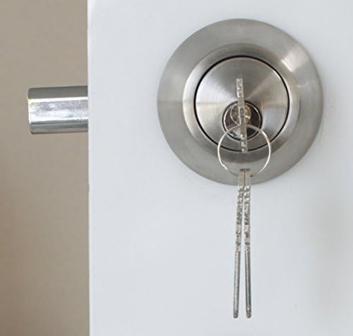 Probrico Satin Nickel Double Cylinder Deadbolt with 2 Side Keys