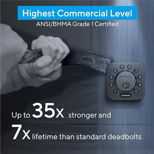 ULTRALOQ U-Bolt WiFi Smart Lock Secure Easy Front Door