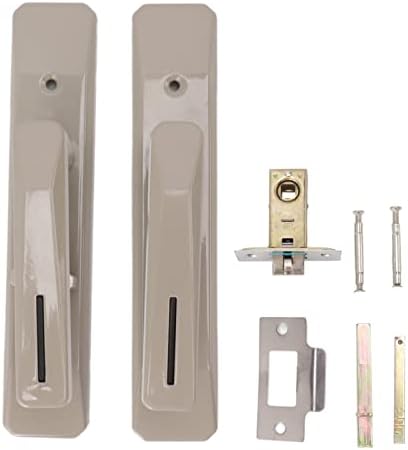 Rectangular Door Handle Lock with Privacy Lever for Bedroom and Office