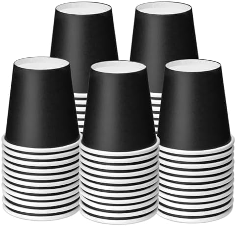 Huaidid Black 50-Pack Disposable Mouthwash Cups
