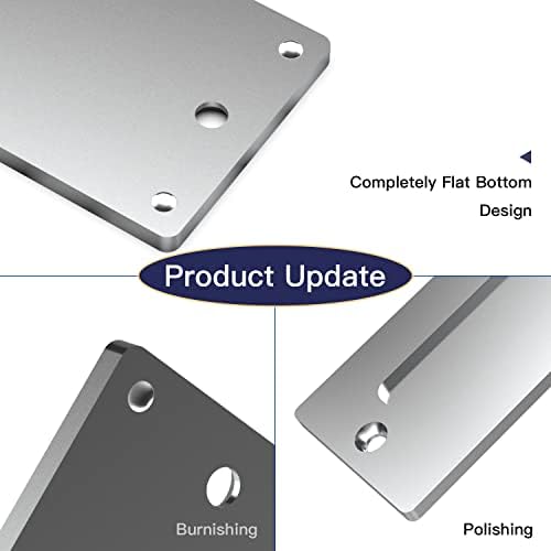 Smooth stainless steel handle for 7 Barn Door Flat Bottom Design