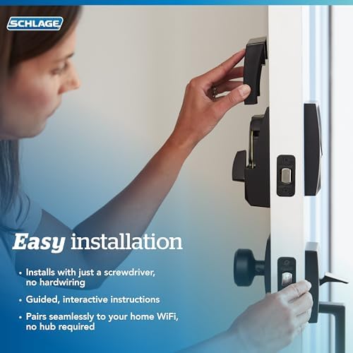 Schlag Encode Smart WiFi Deadbolt Lock for Front Door