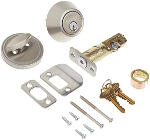 Dexter by Schlage Single-Cylinder Deadbolt Satin Nickel