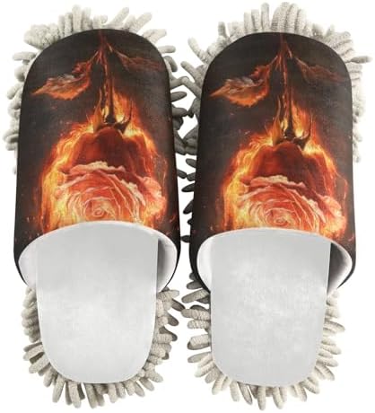 Burbuja Valentine Firing Rose Mop Slippers Eco-Friendly Kitchen Helper