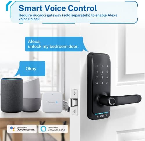 Kucacci Smart Door Lock - Keyless Entry for Front Door