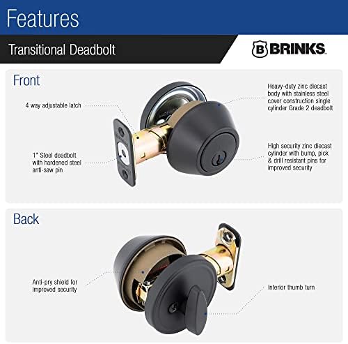 Stylish Single-Cylinder Deadbolt