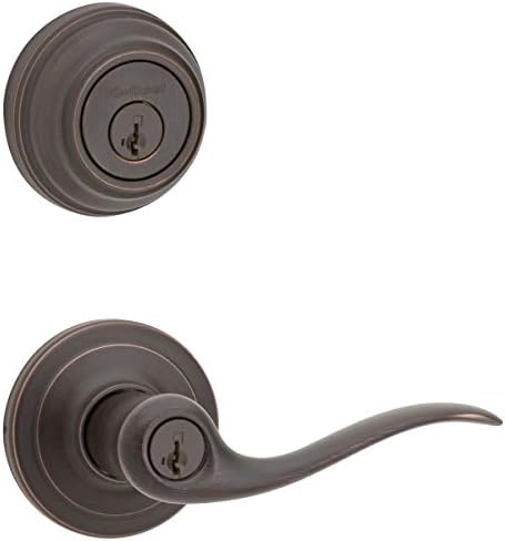 Kwikset 991-9013 Entry Lever and Single Cylinder Deadbolt Combo Pack