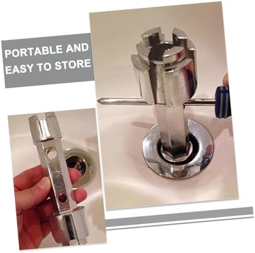 compact aluminium alloy tub drain remover set