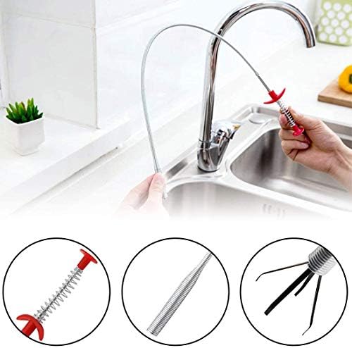 Omont Deep-Ended Hair Clog Remover 24 Inch Perfect for Sinks