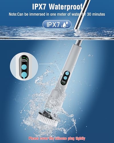 Premium Electric Spin Scrubber for Easy Bathroom Shower Floor Cleaning